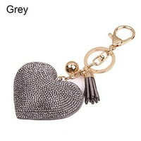 Cheers.us Key Key Heart Keychain Torba za rhinestone Charm Privjesak lančani ključ za tašna torbica