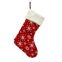 Dengmore Božićne čarape za poklone Božićne velike čarape Pležate plišane čarape za čarape