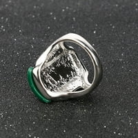 Žene Bohemia Vintage Geometrijska smola Charm Charm rhinestone prsten nakit poklon
