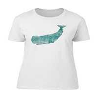 Cool akvarel Cachalot Whale majica Žene -Image by Shutterstock, Ženska X-velika