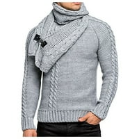 Modni muškarci Duks puloveri mens jesen i zima o vratu dugih rukava pulover Čvrsti džemper bluza i setovi