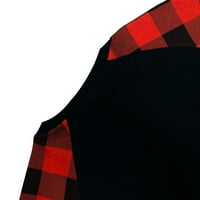 Valentine Dnevna košulja za žene dugih rukava GNOME grafički tees casual prugasto plaćeni blok u boji