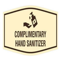Fancy besplatan znak sanitizarnim sredstvom - veliki 4,5x9