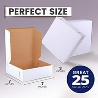 [PACK] Kutije za pecivo Bijela pekara BO za kolačiće, kompostabilni karton kraft papira za pakiranje