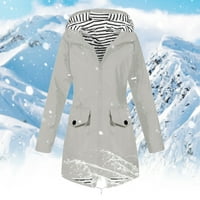 Zimski kaputi za žene plus veličina Veličina Čvrsta kišna jakna na otvorenom plus veličina vodootporna
