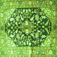 Ahgly Company Zatvoreni pravokutnik perzijski zeleni tradicionalni prostirci, 6 '9 '