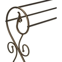 Kamforski antikni stil Pewter Finish stalak za ručnik