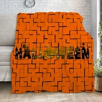 Halloween Dekorativni pokrivač, horor kostur groblje pucketin fenjer masty mrtav Halloween pokrivač