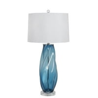 Privilege International Art Staklena stolna svjetiljka - plava