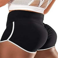 Podizanje guza Yoga kratke hlače Žene High Squik Tummy Control Ruched TextUred Sport Trenutna hlače