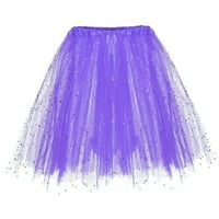 PXiakgy suknje za žene ženske pallette elastična slojevljena kratka suknja za odrasle tutu plesačka