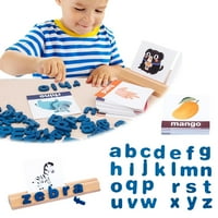 Drvena abeceda puzzle 3D slova sortirajuća ploča koja odgovara igrama djeca predškolska rano obrazovna
