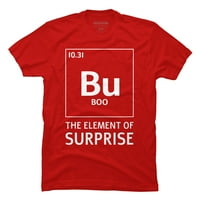 BU Element iznenađenja Funny Boo Halloween Science Muns Red Graphic Tee - Dizajn od strane ljudi 3xl