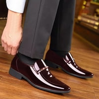 FVWitlyh kožne cipele za muške kožne cipele veličine Široke klasične stil muške cipele modni metalni