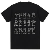 Ista algebarska ples smiješna figura majica matematičke jednadžbi Majica kratkih rukava ulica hip hop