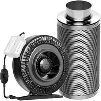 Ventilacijski komplet CFM Inline Fan ventilator sa 6 18 Ugljični sistem za kontrolu mirisa sa australijom Djevičan ugljen za rast ventilacije šatora