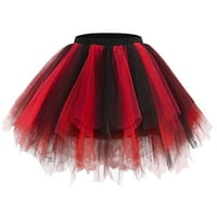 Xiuh ženske bombonske boje sustavljene mini suknje elastične struk nagnuta kratka suknja b xl