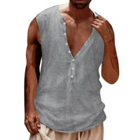 Ljetna modna ležerna kopča 3D digitalni tisak bez rukava bez rukava bluza muški muški vrhovi