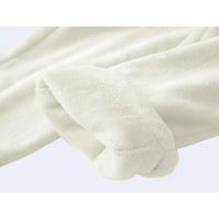 Sutnice za žene Flannel Fleece Pajemma hlače Zimska gusta plišane hlače za spavanje sa džepovima