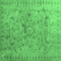 Ahgly Company Indoreni pravokutnik Sažetak smaragdno zeleni savremene prostirke, 2 '4 '
