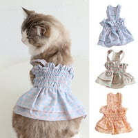 Shulemin Pet odjeća, odjeća za kućne ljubimce Super mekano anti-fade tkanina štenad kitty haljina za