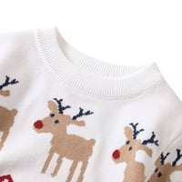 SYNSOS 2- GODINE Dječje djevojke Božićni božićni džemper pulover TODDLER dugih rukava vanjska odjeća