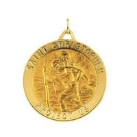 Slikovitolgold.com Saint Christopher Religiozne medalje Privjesci za ogrlice - 14k žuto zlato
