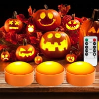 Halloween bundeve daljinski upravljač svijeće svjetlo lampica za lampicu senzora za Halloween tematsku