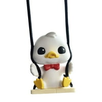 TOHUU Swinging Duck Car Ornament Super Slatka Anime Auto oprema Zavrhavanje patke Privjesak Pribor za