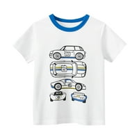 Booker Toddler Boys 'kratki rukav Tees Pamuk Casual Racing Car Graphic Crewneck Ljeto TOP odjeću T majice