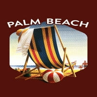 Palm Beach, Florida, stolica za plažu i lopta, kontura
