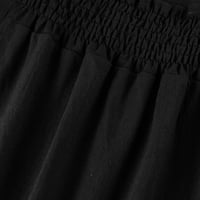 Haljine za žene ženski kvadratni dekolte kratki rukav čvrsti fit & flare haljina Ležerne prilike, Ležerne