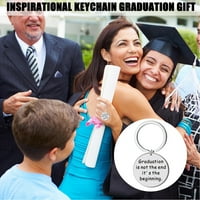 Heiheiup prsten od nehrđajućeg čelika diplomirala se diplomski ključ personalizirani diplomski poklon
