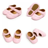 Baby Moccasins Baby Girl Cipele PU kožne cipele s gumenim potplatom protiv klizanja Prvi šetači novorođenčadi