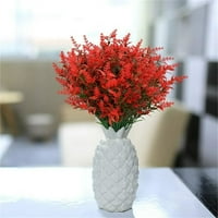Njshnmn za napolju, snopovi crveno umjetno cvijeće viseći dekor lavande