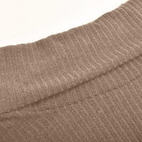 Vivianyo HD Zimski džemperi za žene plus veličine Ženski turtlenack pleteni džemper džemper s dugim rukavima Elegantni casual vrhovi bljesak