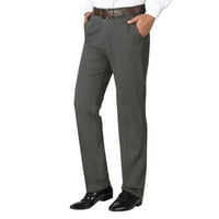 Hlače za muškarce Modni službeni dnevni pantrint hlače pune boje pune duljine tanak džepni patentni