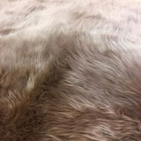 Lambzy Highland Select Bear Oblik prirodna dugačka vunena ovčja koža Shag RUG BROWN 3'6 5'6 4 '6' dnevna