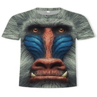 Voguele muns t majice Crew vrat ljetni vrhovi životinjski tisak majica Sport bluza Regular Fit Basic