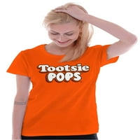 Originalni Tootsie Pops Lollipops Logo Ženska majica Dame Tee Brisco Marke 3x