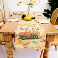 Miirene Jesenski ukras stola stola trkač za trkač Dan zahvalnosti Dekoracija atmosfere