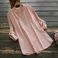 Tobchonp casual labav majica za žene udobne Y2K odjeće žene nova elegantna odjeća za žene ružičasta