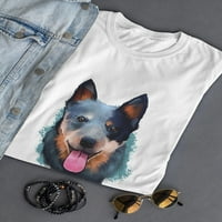 Australijska stočna akvaretna majica za pse žene -image by shutterstock, ženska