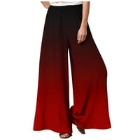 Usmixi na prodaju hlače za žene Ženske posteljine hlače Ljeto modni gradijentni ispis labavi široki