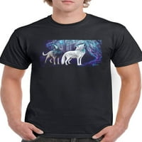 Majica majica Wolf Howl Men -Anthony Chirstou dizajni, muški medij
