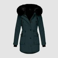 Poslovna odjeća za ženske jakne za žene Women plus veličina dnevno zimski kaput rever ovratnik jakna
