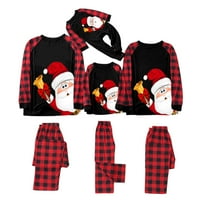 Mortilo Family Pijamas Podudarni setovi Pajamas za muškarce Set Jesen Zima Dugih rukava za spavanje