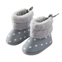 Yinguo baby girls dječaci mekani čizme čizme za snijeg zagrijavanje cipele za zagrijavanje siva 13