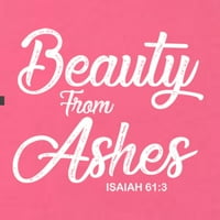 Divlji Bobby Beauty iz pepela ISAIAH 61: Inspirativno hrišćanski ženski trkački tenk top, vruća ružičasta,