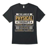 Zakoni fizičke terapije Smiješni terapeut Fitness Motivacijska citata majica